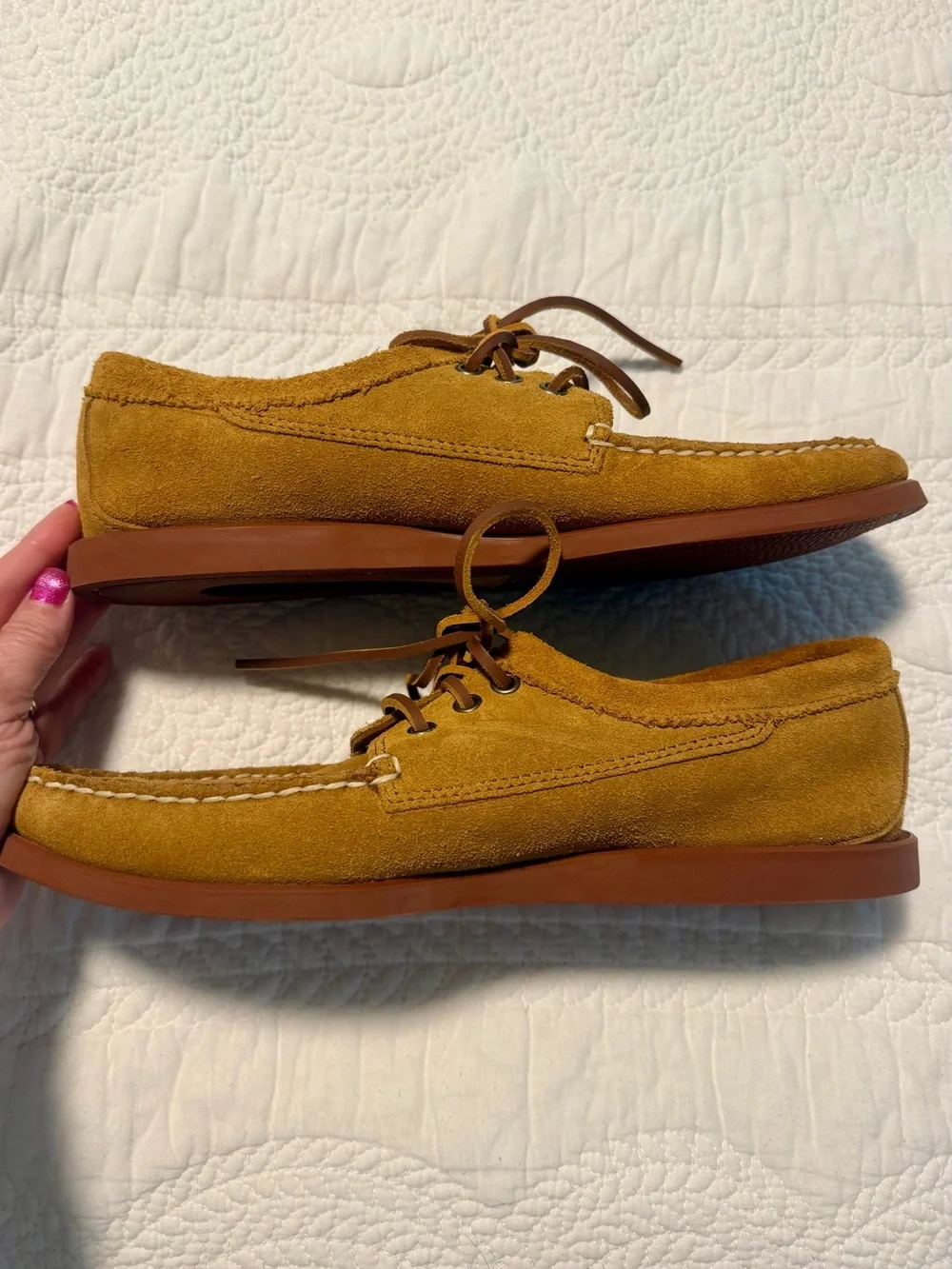 Quoddy Blucher Suede Shoes